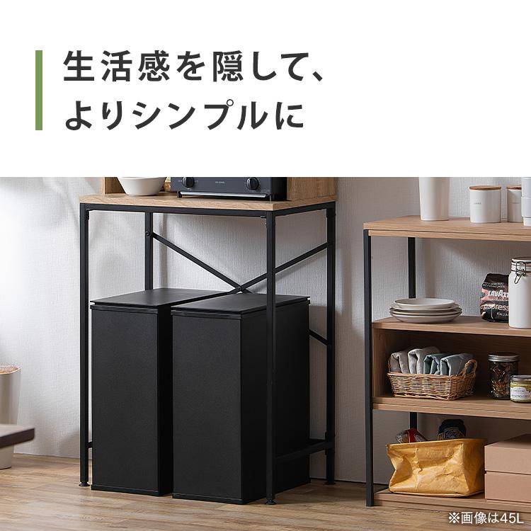 ゴミ箱 おしゃれ 北欧 30L 30リットル 分別 ごみ箱 シンプル コンパクト キッチン リビング STPL-30 ブラック ホワイト アイリスオーヤマ｜inskagu-y｜16