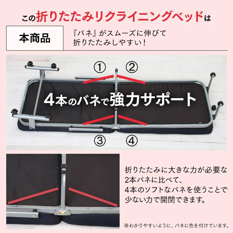 折りたたみベッド シングル ベッド マットレス リクライニング 介護ベッド コンパクト 敬老の日 スリム ベッドマットレス OTB-MN アイリスオーヤマ | IRIS OHYAMA | 06