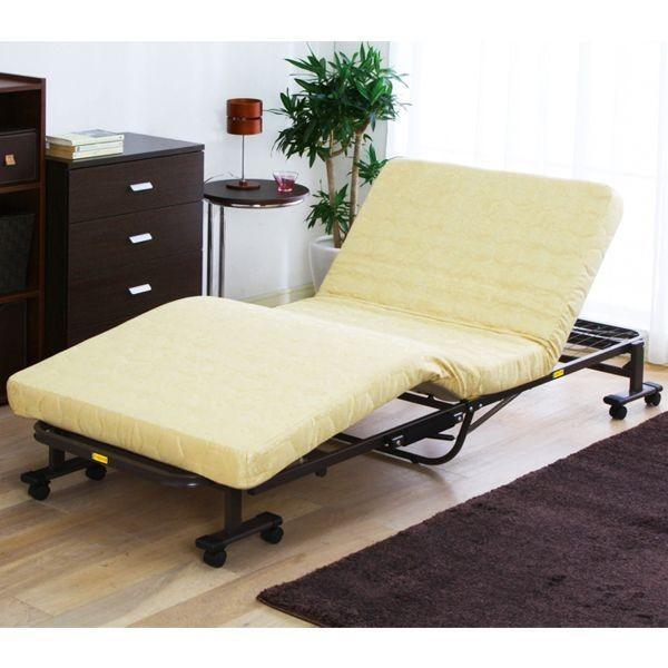 ベッド シングル 折りたたみ 電動 リクライニング OTB-KND アイリスオーヤマ 組立不要 収納 コンパクト 完成品 折り畳み 布団 寝具 ベット | IRIS OHYAMA | 03