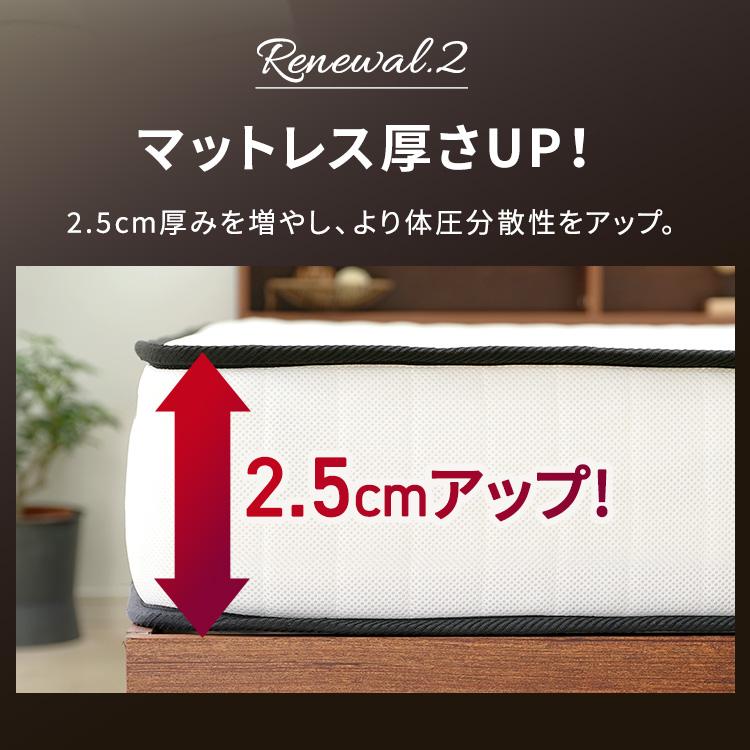 マットレス セミダブル ポケットコイルマットレス 高反発マットレス 高