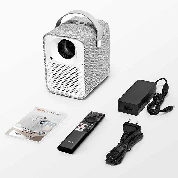 プロジェクター ホームプロジェクター 高性能プロジェクター Google TV搭載 小型 家庭用 ETOE Seal ホームシアター プロジェクター Seal ホワイト ETOE_8