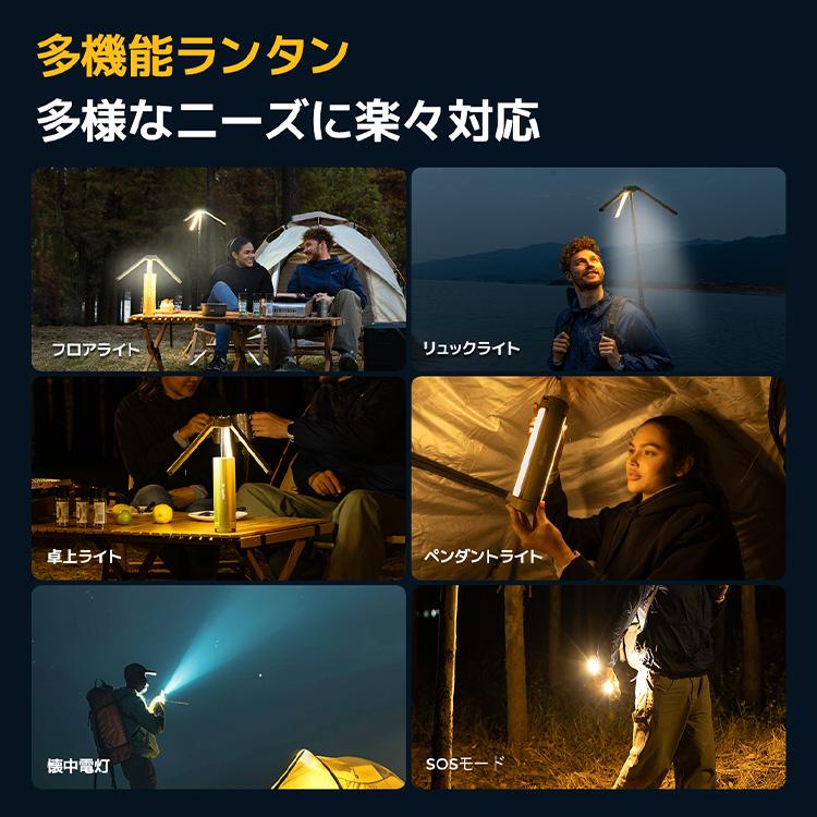 BougeRV 折り畳みLEDライト LEDランタン ポータブル 高輝度 コンパクト