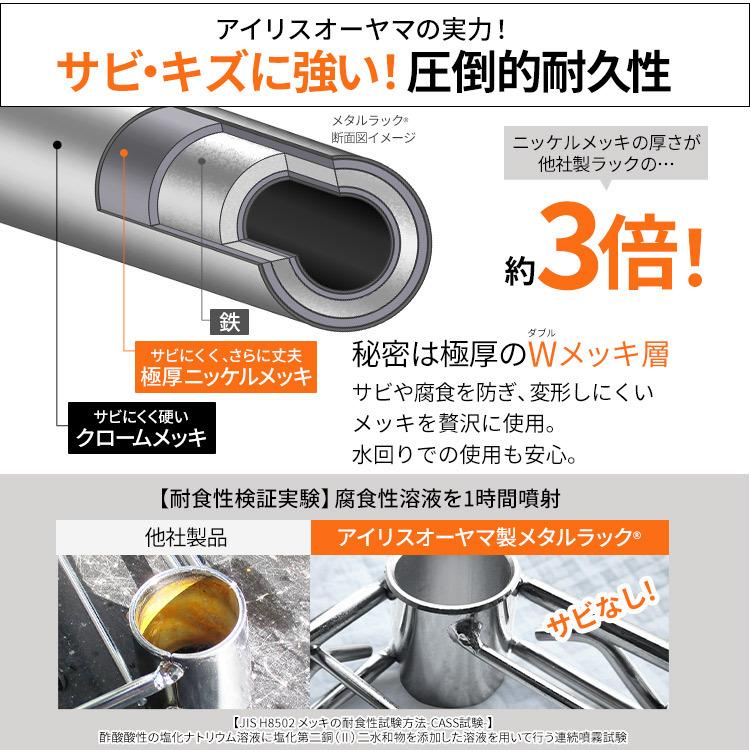 IRIS OHYAMA（アイリスオーヤマ） スチールラック 幅110 4段 メタル