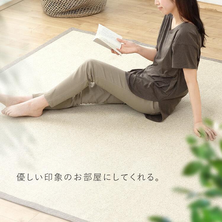 IRIS OHYAMA（アイリスオーヤマ） ラグ カーペット ラグマット 2畳 夏