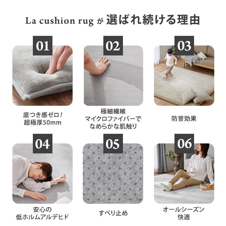 IRIS OHYAMA ラグ カーペット ラグマット 2畳 厚手 おしゃれ