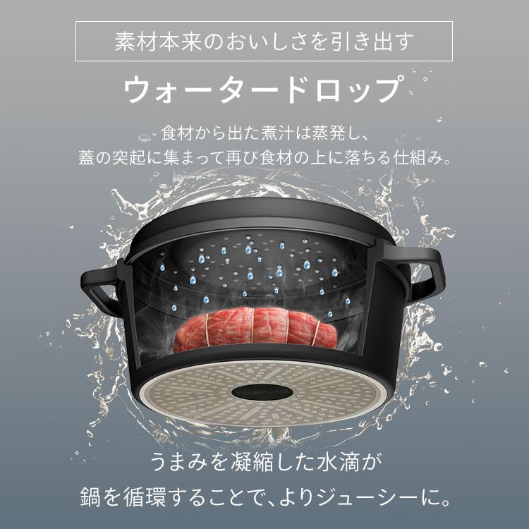 IRIS OHYAMA（アイリスオーヤマ） 鍋 両手鍋 IH 無加水鍋 COTOCO 26cm