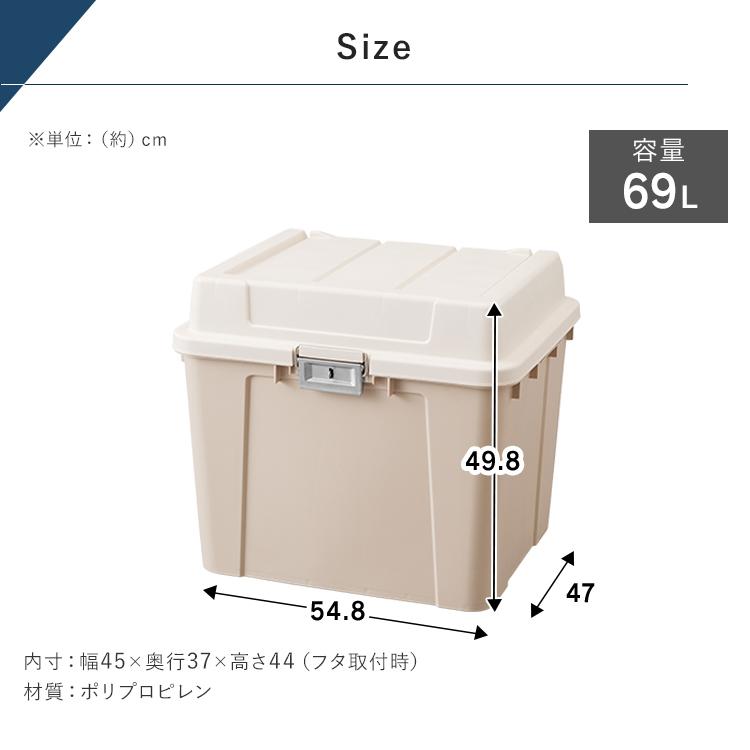 IRIS OHYAMA（アイリスオーヤマ） 収納ボックス フタ付き 屋外