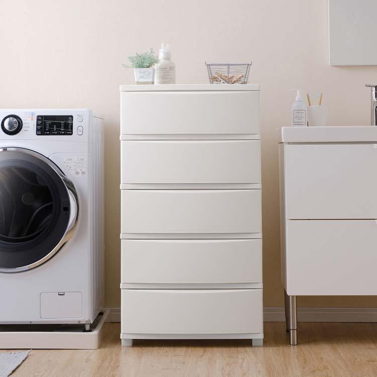 IRIS OHYAMA（アイリスオーヤマ） チェスト 完成品 おしゃれ 白 2個