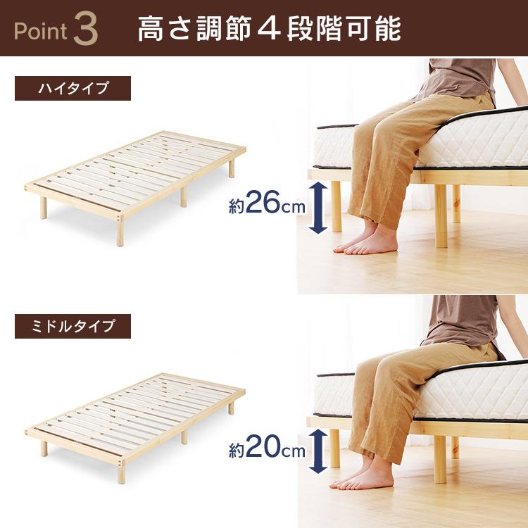 IRIS OHYAMA（アイリスオーヤマ） ベッド ダブル マットレス付き