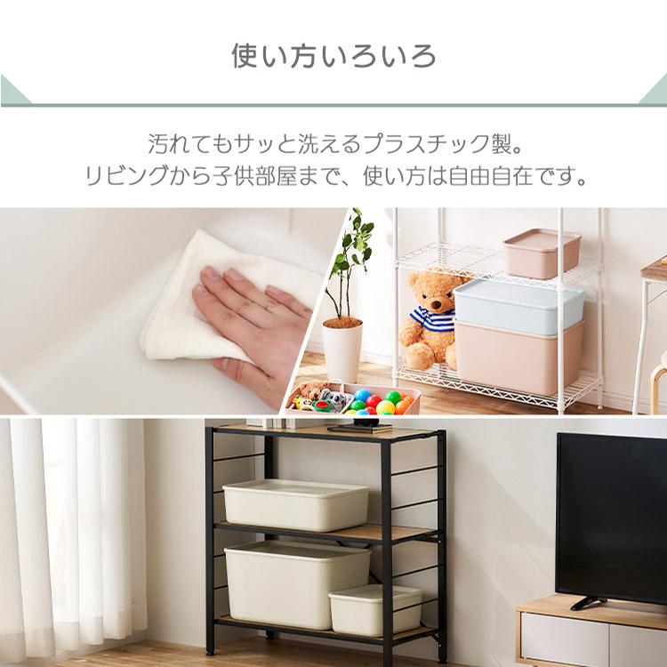 IRIS OHYAMA 収納ボックス 4個 セット ふた付き プラスチック IRIS OHYAMA 収納ボックス 4個 セット ふた付き プラスチック