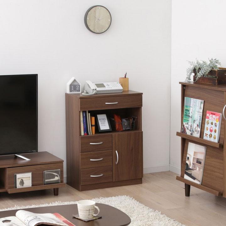 IRIS OHYAMA（アイリスオーヤマ） 電話台 おしゃれ 収納 北欧 白