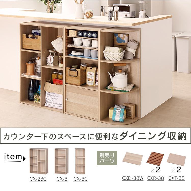 IRIS OHYAMA（アイリスオーヤマ） カラーボックス 扉付き 収納 3段