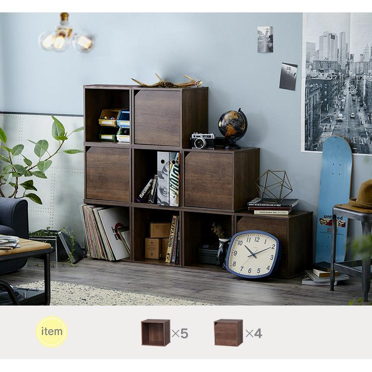 カラーボックス キューブボックス 1段 扉付き 収納 収納ボックス おしゃれ シンプル 扉 収納棚 棚 一人暮らし アイリスオーヤマ | IRIS OHYAMA | 26