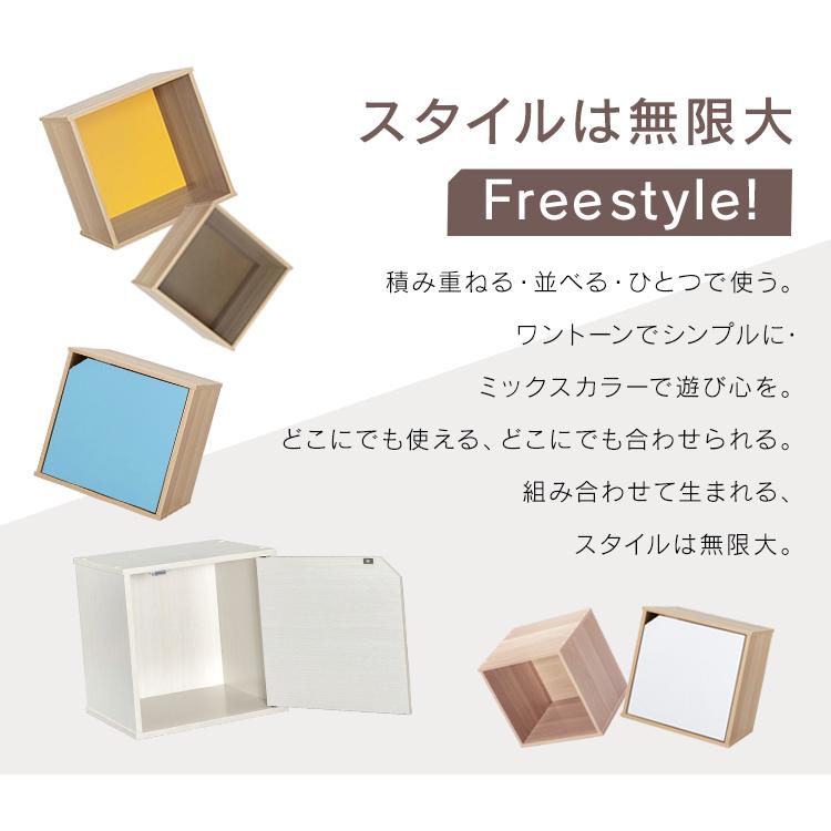 カラーボックス キューブボックス 1段 扉付き 収納 収納ボックス おしゃれ シンプル 扉 収納棚 棚 一人暮らし アイリスオーヤマ | IRIS OHYAMA | 18