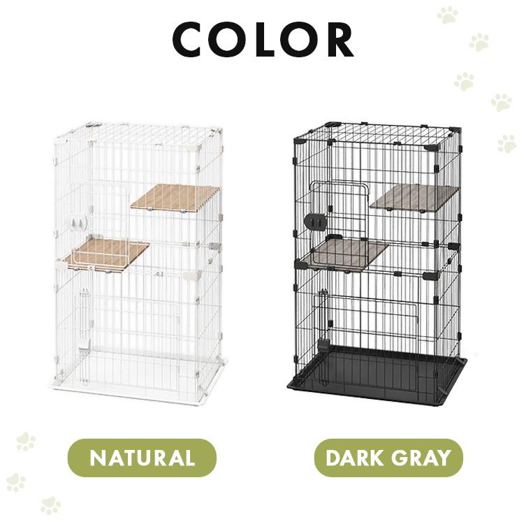 新品✨アイリスオーヤマキャットケージ2段 IRIS OHYAMA 猫 ケージ 2段 大型 ケージ飼い おしゃれ キャット