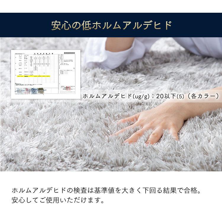 IRIS OHYAMA ラグ ラグマット おしゃれ 厚手 2畳 シャギーラグ