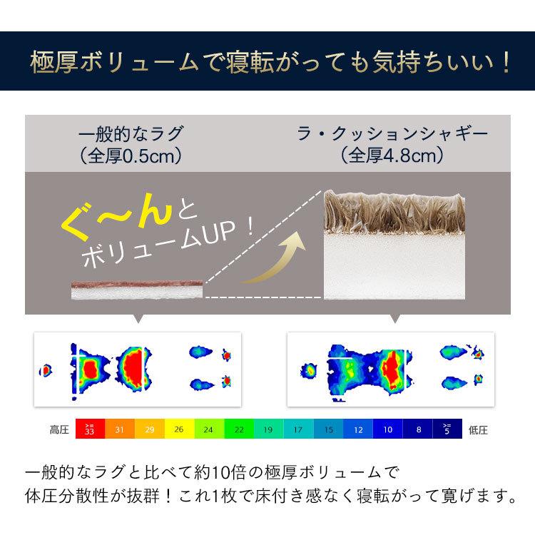 ラグ 厚手 3畳 ラグマット おしゃれ シャギーラグ カーペット 防ダニ 185×240 ACRS-1824 アイリスオーヤマ 一人暮らし 新生活_11