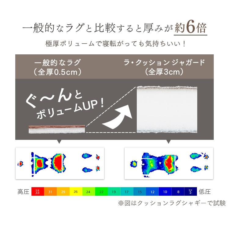 ラグ ラグマット カーペット 夏用 夏用ラグ おしゃれ 北欧 夏 3畳 厚手 防音 240×185 ホットカーペット オールシーズン アイリスオーヤマ  一人暮らし｜inskagu-y｜11