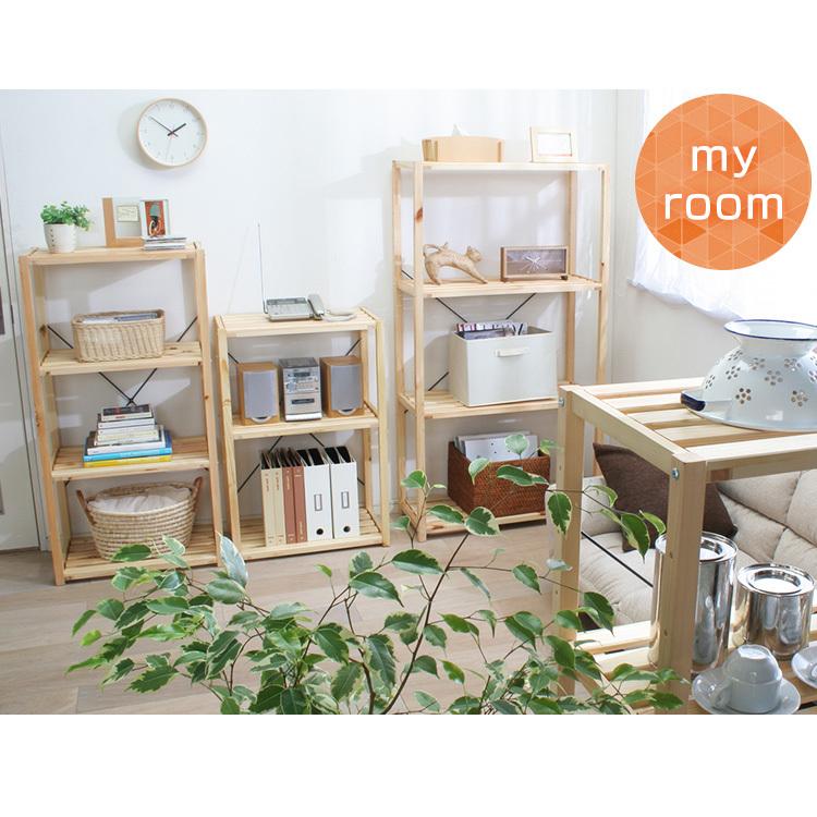 IRIS OHYAMA（アイリスオーヤマ） ラック 木製 棚 収納棚 北欧 ウッド