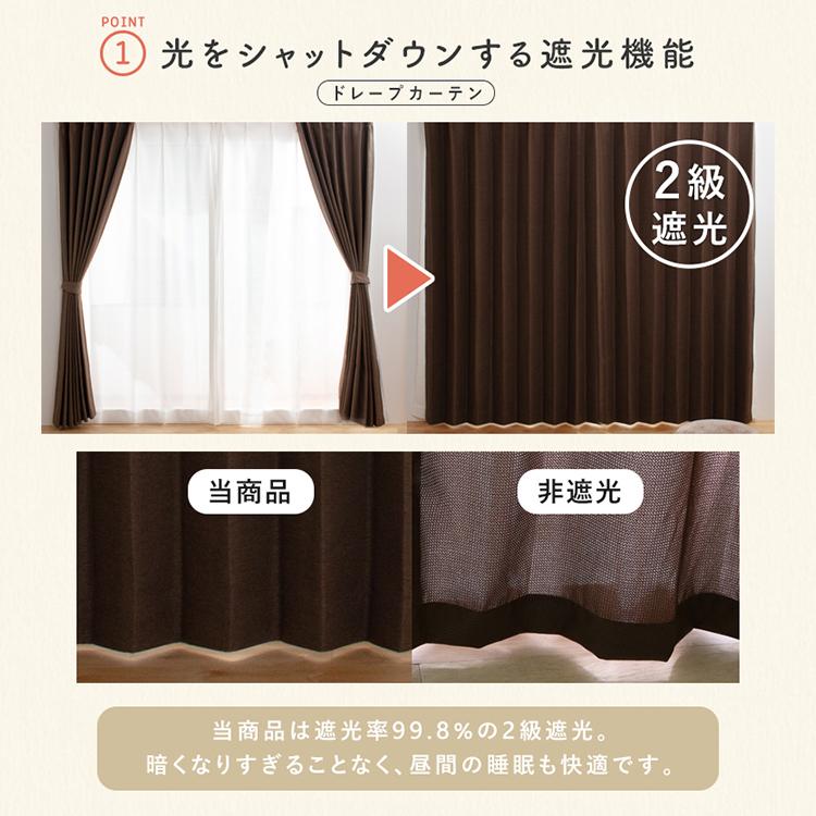 カーテン 遮光 安い 4枚セット 4枚組 おしゃれ 洗える 遮光カーテン