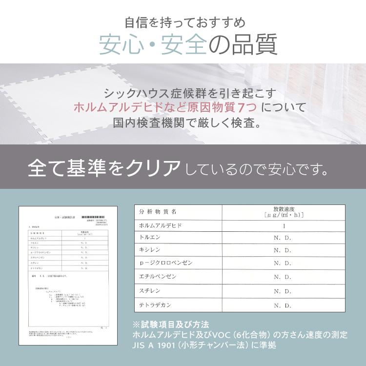 ジョイントマット 大判 12畳 60cm 64枚 1cm プレイマット クッション