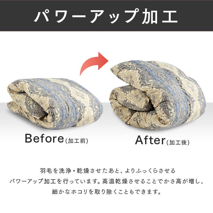昭和西川 羽毛布団 シングル 西川 掛け布団 羽毛 布団 ふとん 冬