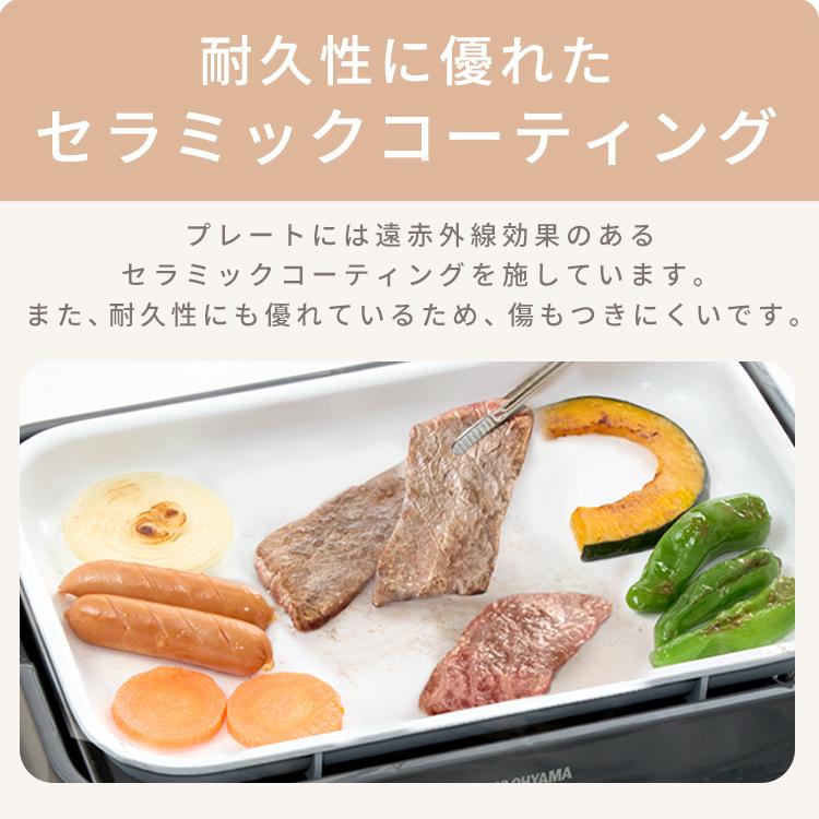 ホットプレート 焼き肉 たこ焼き プレート2種 2〜3人用 コンパクト