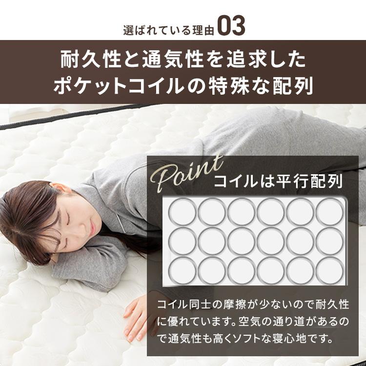 マットレス シングル 腰痛 高反発 圧縮梱包 点で支える ベッド
