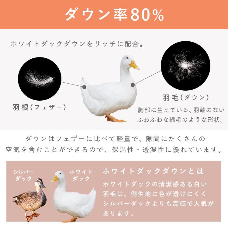 COORDY ダックダウン掛け布団 ダブルロング DL 掛け布団 ダブル 羽毛