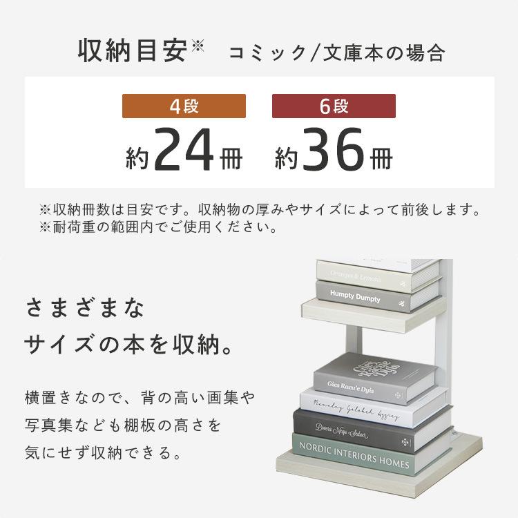 レトロ スチールラック 4段 ブックスタンド ブックタワー 文具店 収納