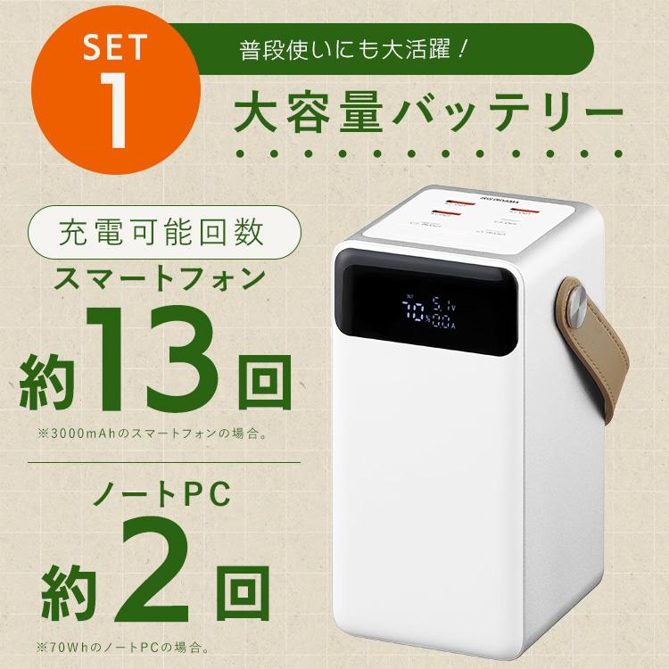 防災グッズ セット 断水対策 1週間分 トイレ凝固剤 ウォータータンク からだふき バッテリーステーション 非常食 保存食 防災 アイリスオーヤマ *_4