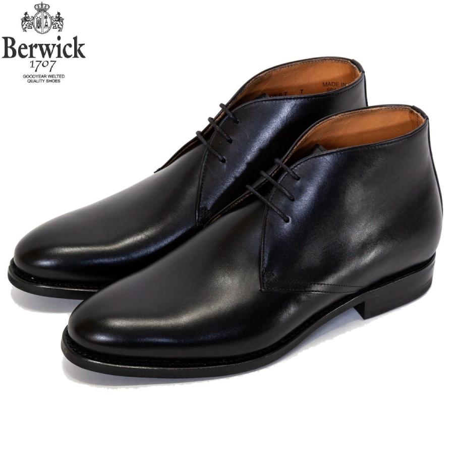 バーウィック Berwick チャッカーブーツ レザー 紳士靴 革靴 ビジネスシューズ メンズ ブラック 307 ダイナイトソール グットイャー製法 スペイン製 307 Bl インスパイアギャラリー 通販 Yahoo ショッピング