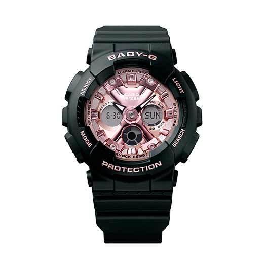 BABY-G デジタル腕時計 BA-130ブラック/メタリックピンク BABY-G ベビーG ベビージー BA-130 シリーズ カシオ CASIO