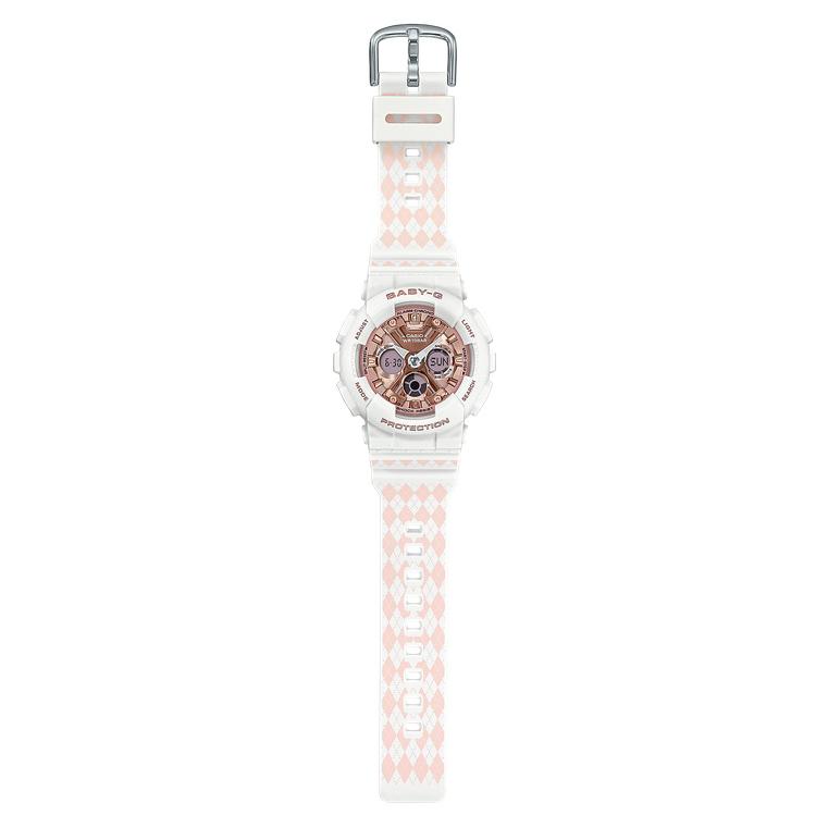 CASIO カシオ BABY-G 海外モデル アナデジ BA-130SP BA130SP-4A | Women's BABY-G Light Pink Watch | CASIO