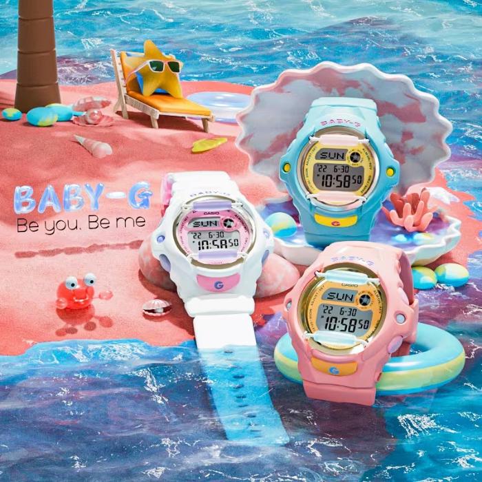 CASIO Baby-G デジタル腕時計 ホワイトピンク