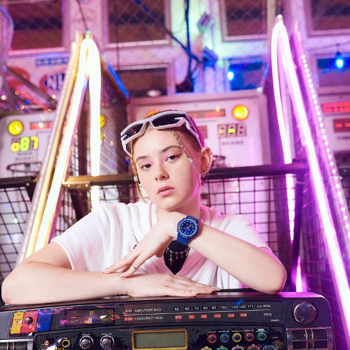 BABY-G ベビーG ベビージー BGA-280 WEB限定 カシオ CASIO アナデジ 腕時計 ブルー ブルー BGA-280DN-2A 逆輸入海外モデルの画像