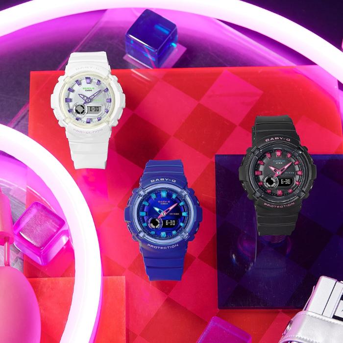 BABY-G ベビーG ベビージー BGA-280 WEB限定 カシオ CASIO アナデジ 腕時計 ブルー ブルー BGA-280DN-2A 逆輸入海外モデルの画像