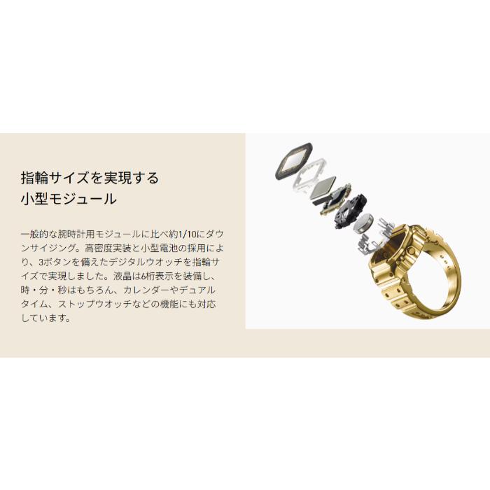 新品・未使用★国内正規品★CASIO★CRW-001G-9JR Casio CRW-001G-9JR Ring Watch Gold Blue Dial Stainless Steel