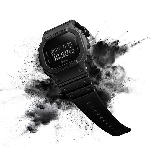 G-SHOCK Gショック ジーショック 限定 Solid Colors ソリッドカラーズ  カシオ CASIO デジタル 腕時計 オールブラック DW-5600BB-1 逆輸入海外モデル｜inst