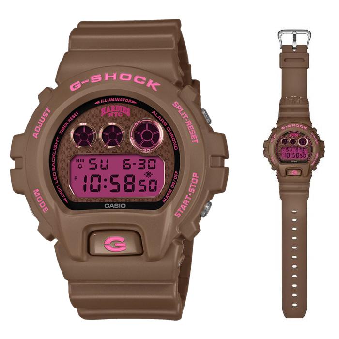 G-SHOCK Gショック HARDIES NYC コラボ限定モデル カシオ CASIO デジタル 腕時計 ブラウン ピンク DW-6900HH-5 逆輸入海外モデルの画像