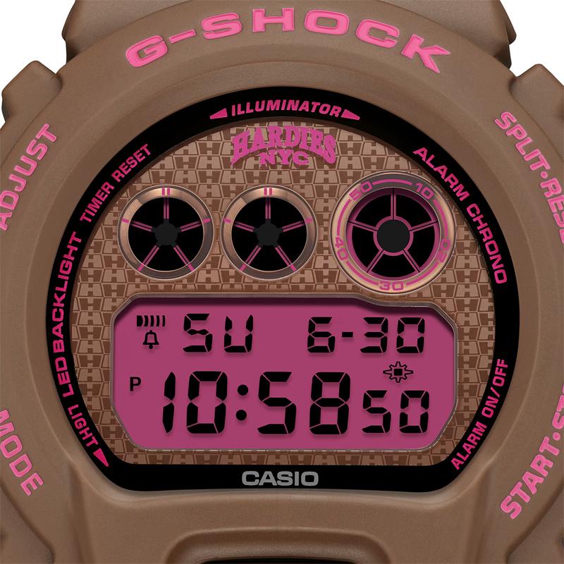 G-SHOCK Gショック HARDIES NYC コラボ限定モデル カシオ CASIO デジタル 腕時計 ブラウン ピンク DW-6900HH-5 逆輸入海外モデルの画像