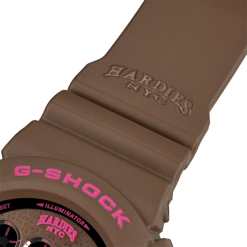 G-SHOCK Gショック HARDIES NYC コラボ限定モデル カシオ CASIO デジタル 腕時計 ブラウン ピンク DW-6900HH-5 逆輸入海外モデルの画像
