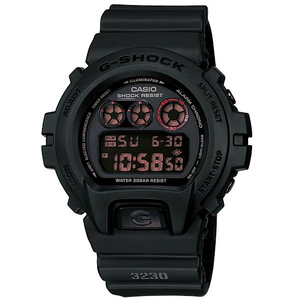 G-SHOCK Gショック ジーショック MAT BLACK RED EYE カシオ CASIO デジタル 腕時計  オールブラック DW-6900MS-1 逆輸入海外モデル｜inst