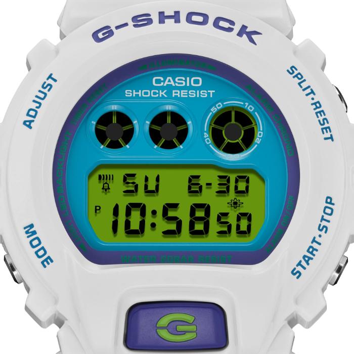 G-SHOCK Gショック DW-6900 CRAZY COLORS 2024 クレイジーカラーズ カシオ CASIO デジタル ホワイト ブルー DW-6900RCS-7JF 国内正規モデル｜inst｜03