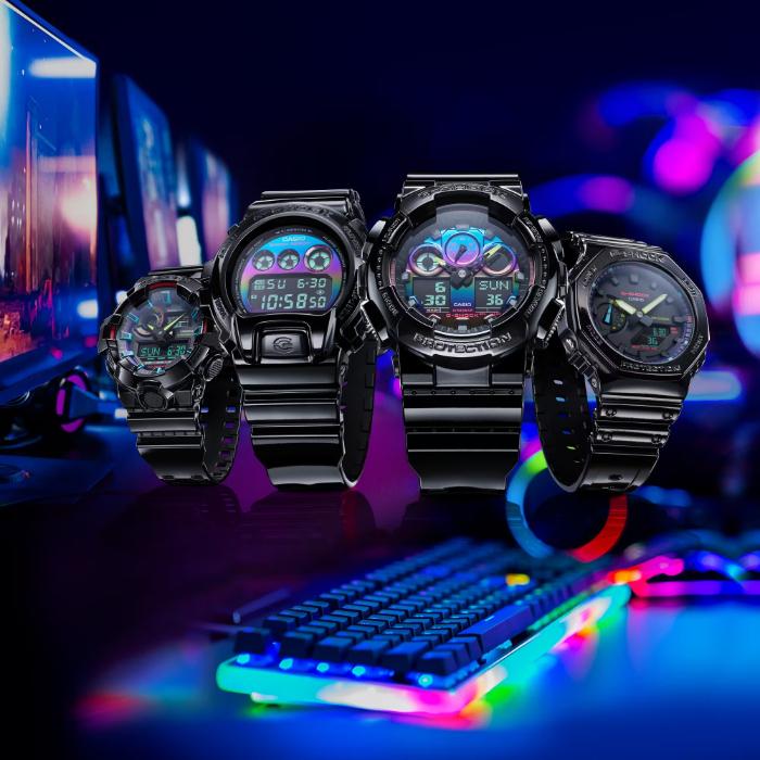 お値下げ　G-SHOCK　DW-6900RGB-1JF レインボー G-SHOCK Gショック ヴァーチャル レインボー：ゲーマーズ RGBシリーズ