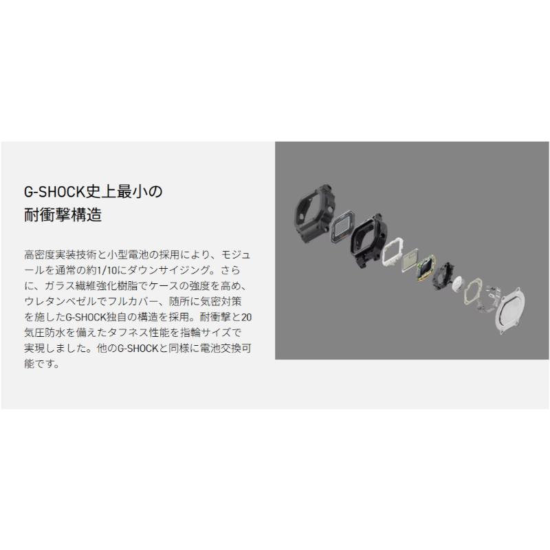 G-SHOCK Gショック ナノ G-SHOCK nano CASIO RING WATCH 指輪 リングウォッチ 限定 カシオ CASIO デジタル 腕時計 イエロー DWN-5600-9 逆輸入海外モデルの画像