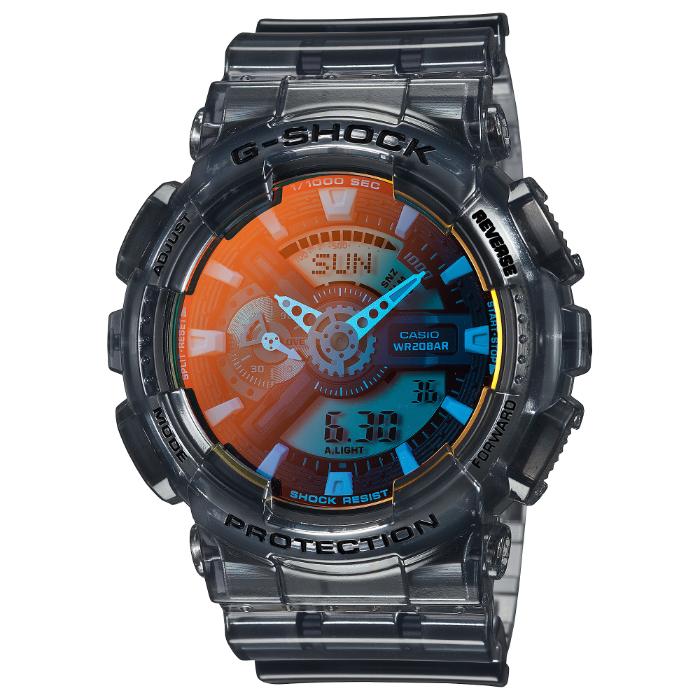 ​【美品】G-SHOCK GA-110TLS-8AJF 偏光ガラス スケルトン 110 Series G-SHOCK Gショック BEACH TIME LAPSE ビーチタイムラプス