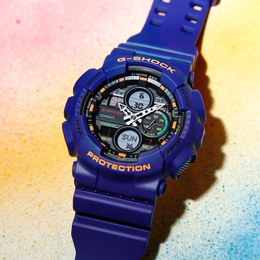 G-SHOCK Gショック ジーショック 限定カラー カシオ CASIO アナデジ 腕時計 パープル エヴァカラー エヴァンゲリオン初号機 GA-140-6A 逆輸入海外モデル｜inst｜02