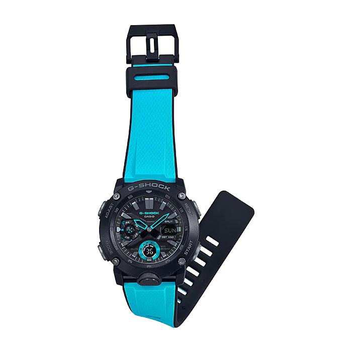 新品未使用　CASIO G-SHOCK GA-20001A2ブルー×ブラック Amazon.com: Casio GA2000-1A2 G-Shock Men's Watch Blue/Black
