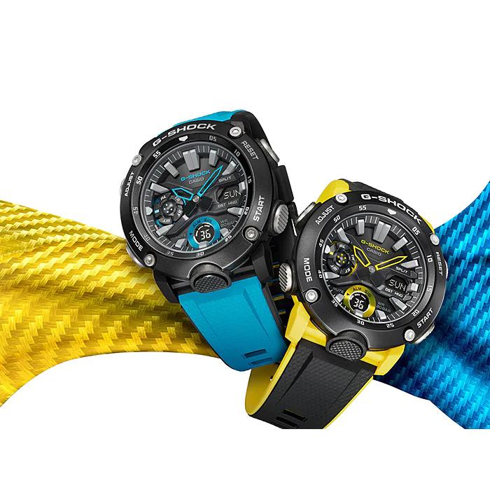 み*や様 G-SHOCK デジタル腕時計 ブラック/イエロー　GA-2000-1 G-SHOCK BASIC gショック ジーショック GA-2000 アナデジ メンズ
